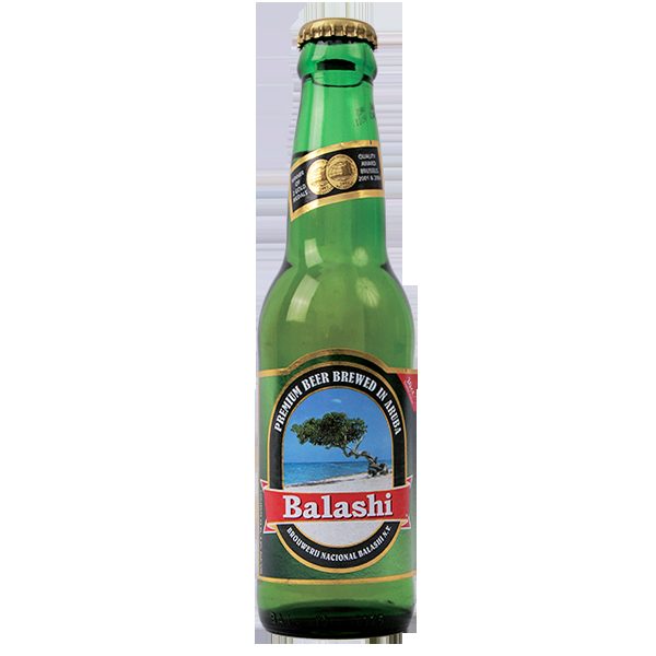 A cold bottle of Balashi, Aruba's homegrown beer