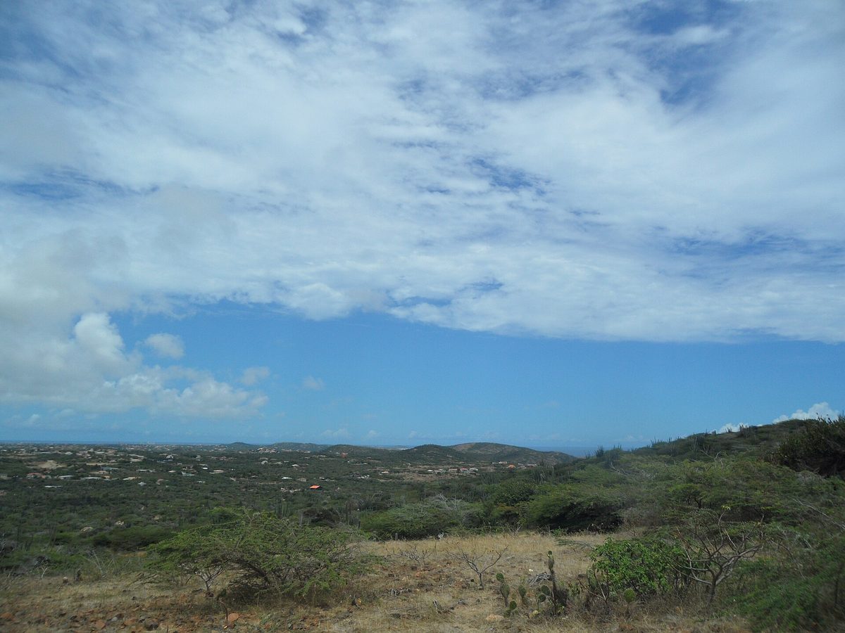 The rugged desert landscape of Arikok National Park in Aruba